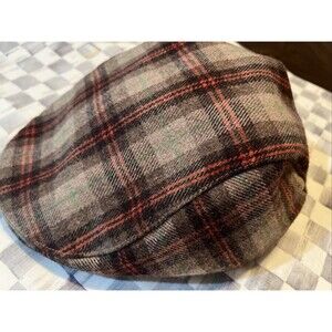 Boston Scally Co The Contender Flat Cap Hat XXXL Brown Plaid Ivy Newsboy
